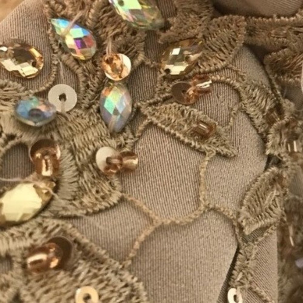 Mon Cheri Designer Off-the-Shoulder Trumpet Gown - Size 14  NWT - Picture 9 of 9